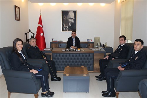 Kaymakamımız Mutlu KÖKSAL'a 10 Nisan Polis Haftası  Ziyareti